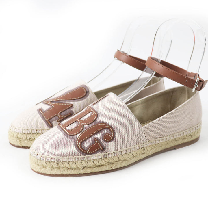 Pristine HERMES Slip-on Indirizzo Van Quatre Faubourg Patch Tower ash Women 37