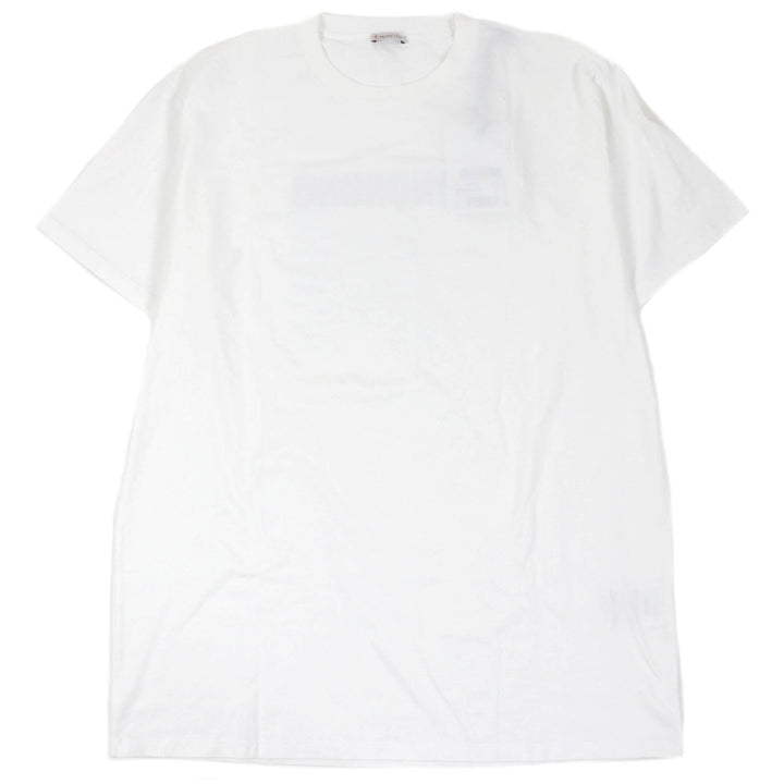 Pristine MONCLER Short sleeve T-shirt MAGLIA GIROCOLLO white cotton mens M