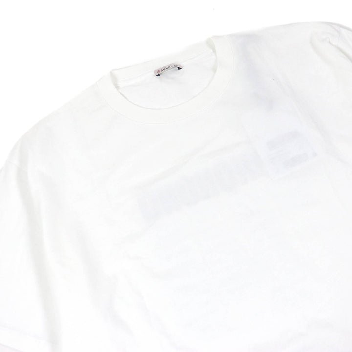 Pristine MONCLER Short sleeve T-shirt MAGLIA GIROCOLLO white cotton mens M