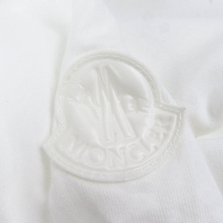 Pristine MONCLER Short sleeve T-shirt MAGLIA GIROCOLLO white cotton mens M