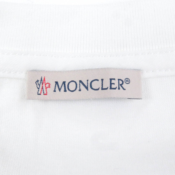 Pristine MONCLER Short sleeve T-shirt MAGLIA GIROCOLLO white cotton mens M