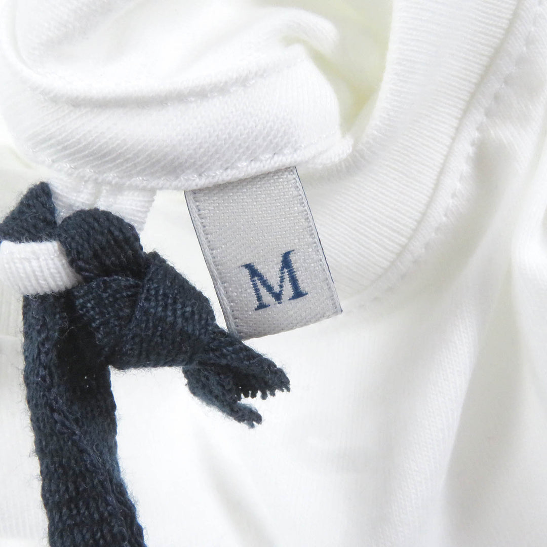 Pristine MONCLER Short sleeve T-shirt MAGLIA GIROCOLLO white cotton mens M