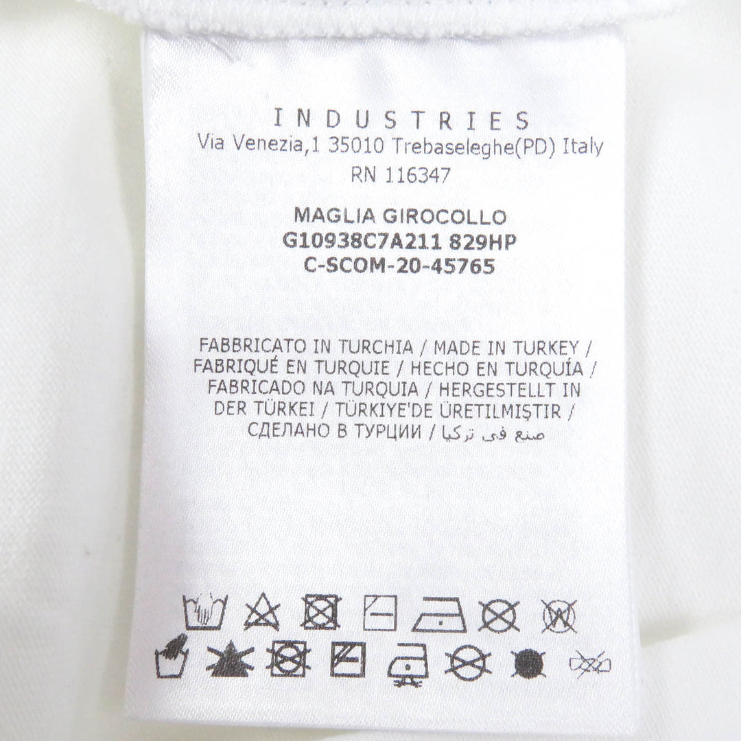 Pristine MONCLER Short sleeve T-shirt MAGLIA GIROCOLLO white cotton mens M