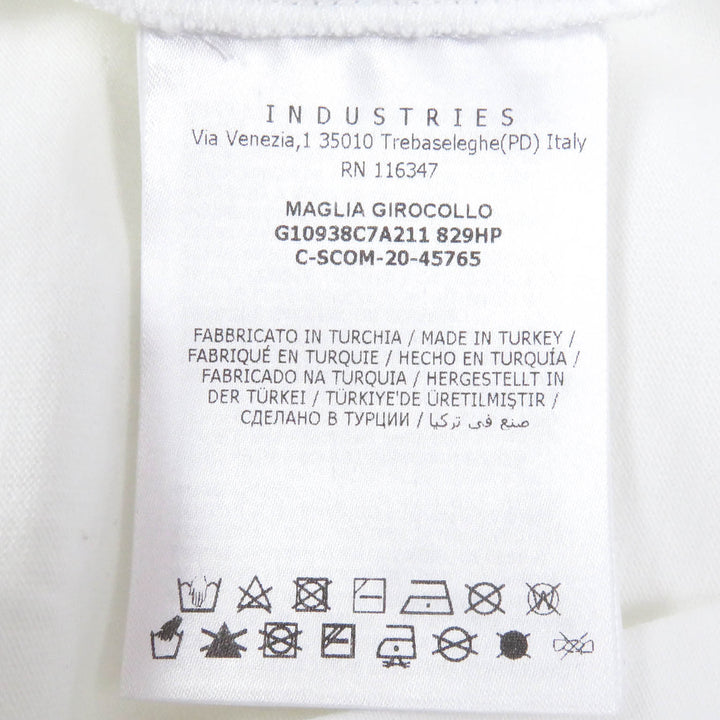 Pristine MONCLER Short sleeve T-shirt MAGLIA GIROCOLLO white cotton mens M