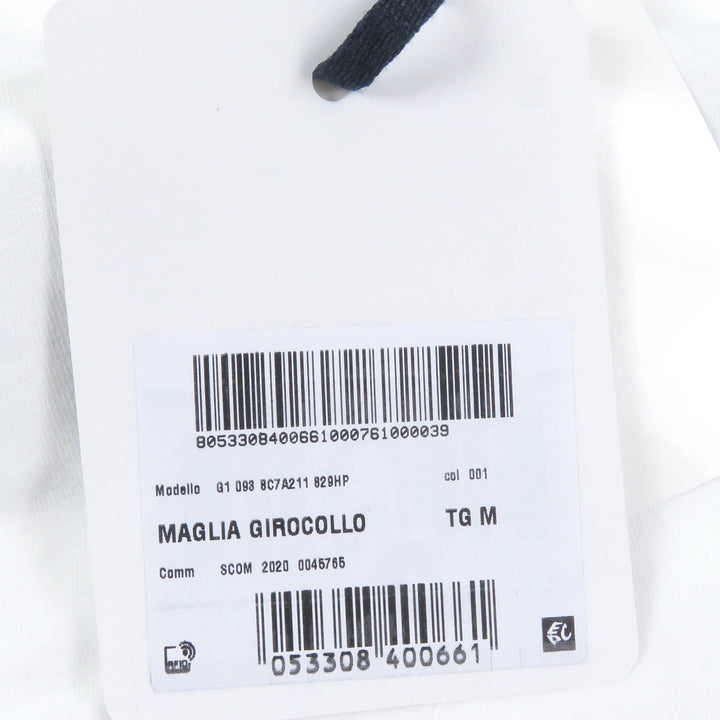 Pristine MONCLER Short sleeve T-shirt MAGLIA GIROCOLLO white cotton mens M