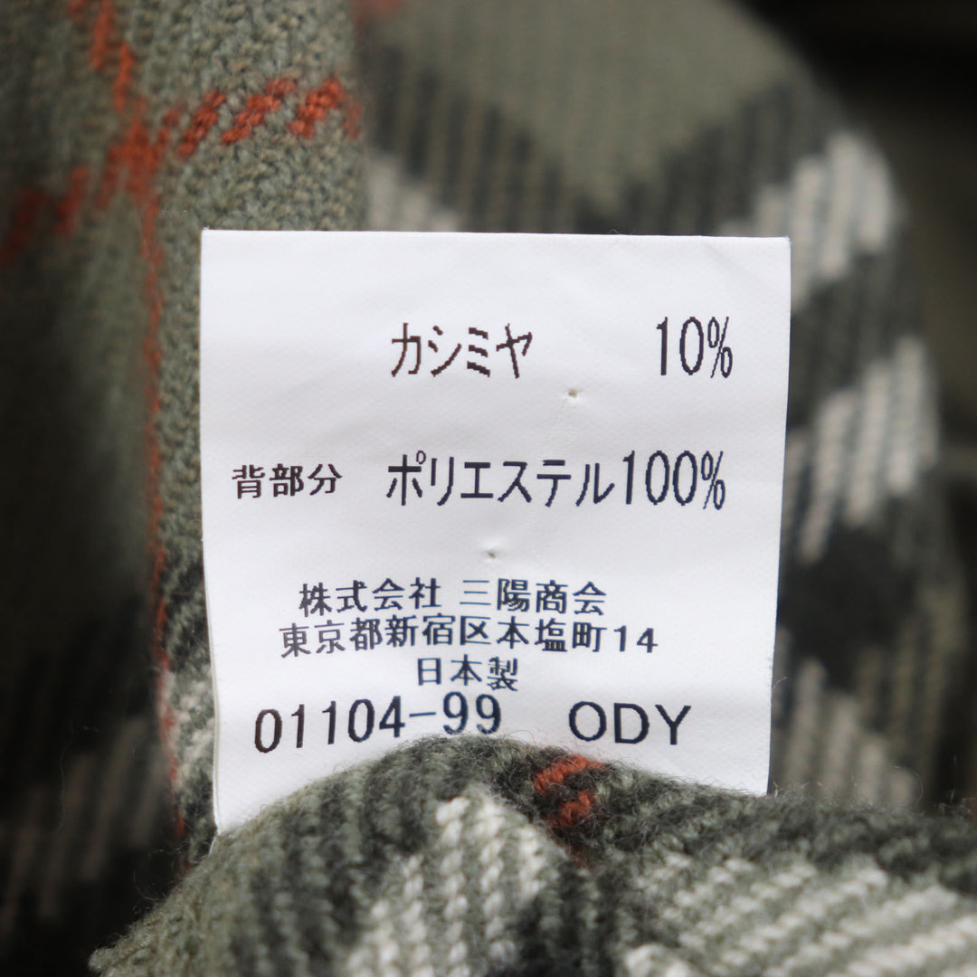 Very Good BURBERRY LONDON coat Concealed plaid Checkered pattern lining