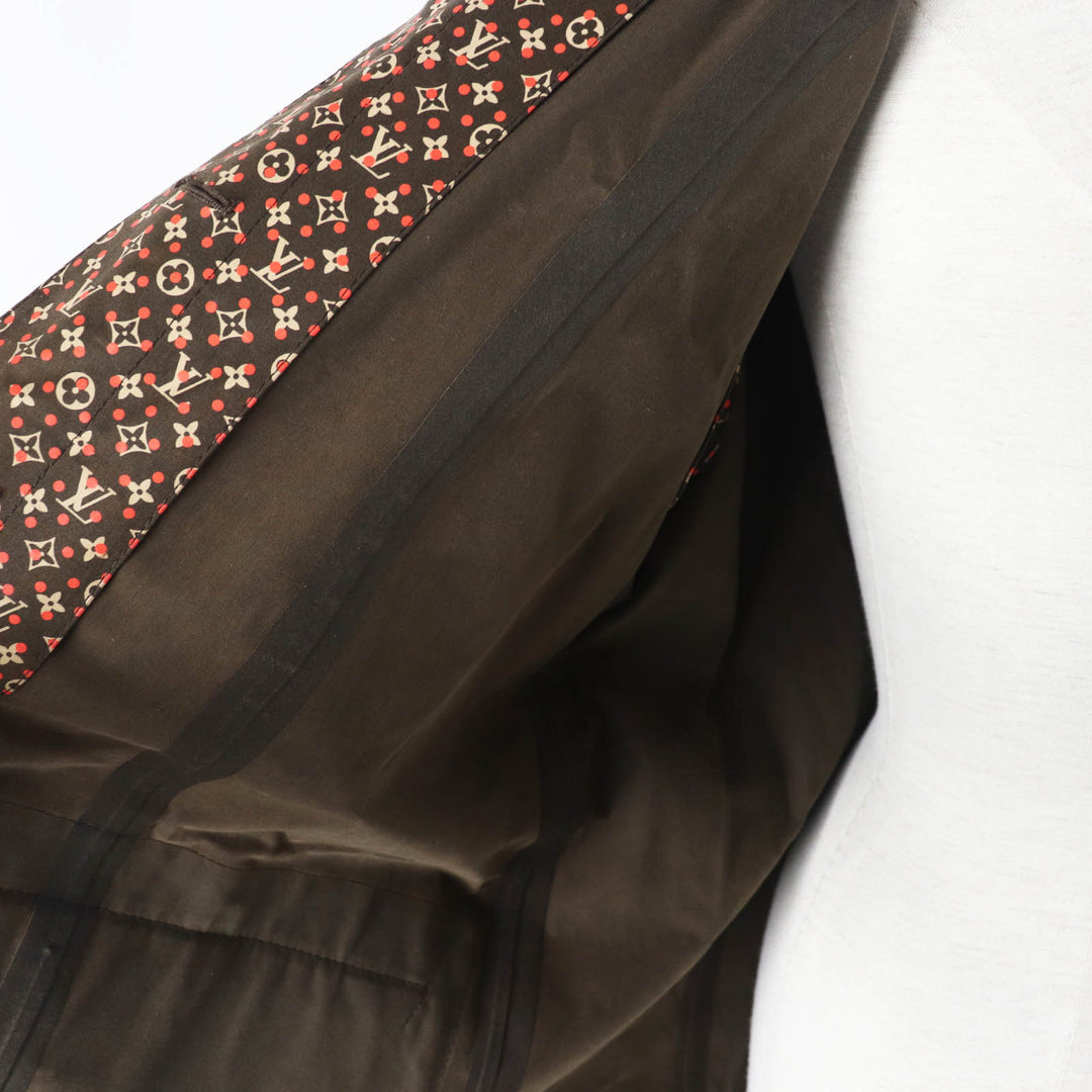 Discounted Very Good LOUIS VUITTON MACKINTOSH coat Rubberized Brown cotton Women 34