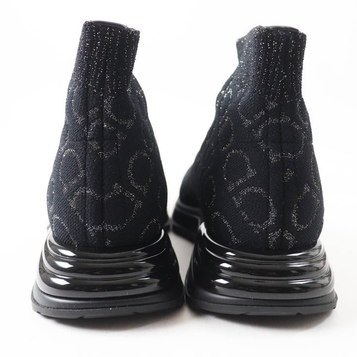 Pristine Salvatore Ferragamo sneakers Gancini all-over print knit Women 5.5