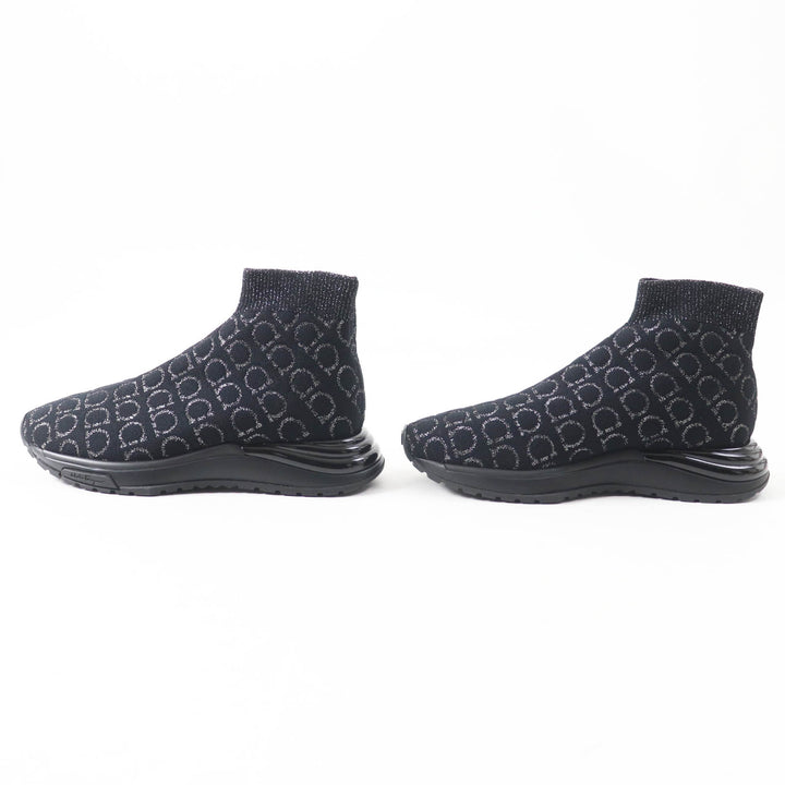 Pristine Salvatore Ferragamo sneakers Gancini all-over print knit Women 5.5