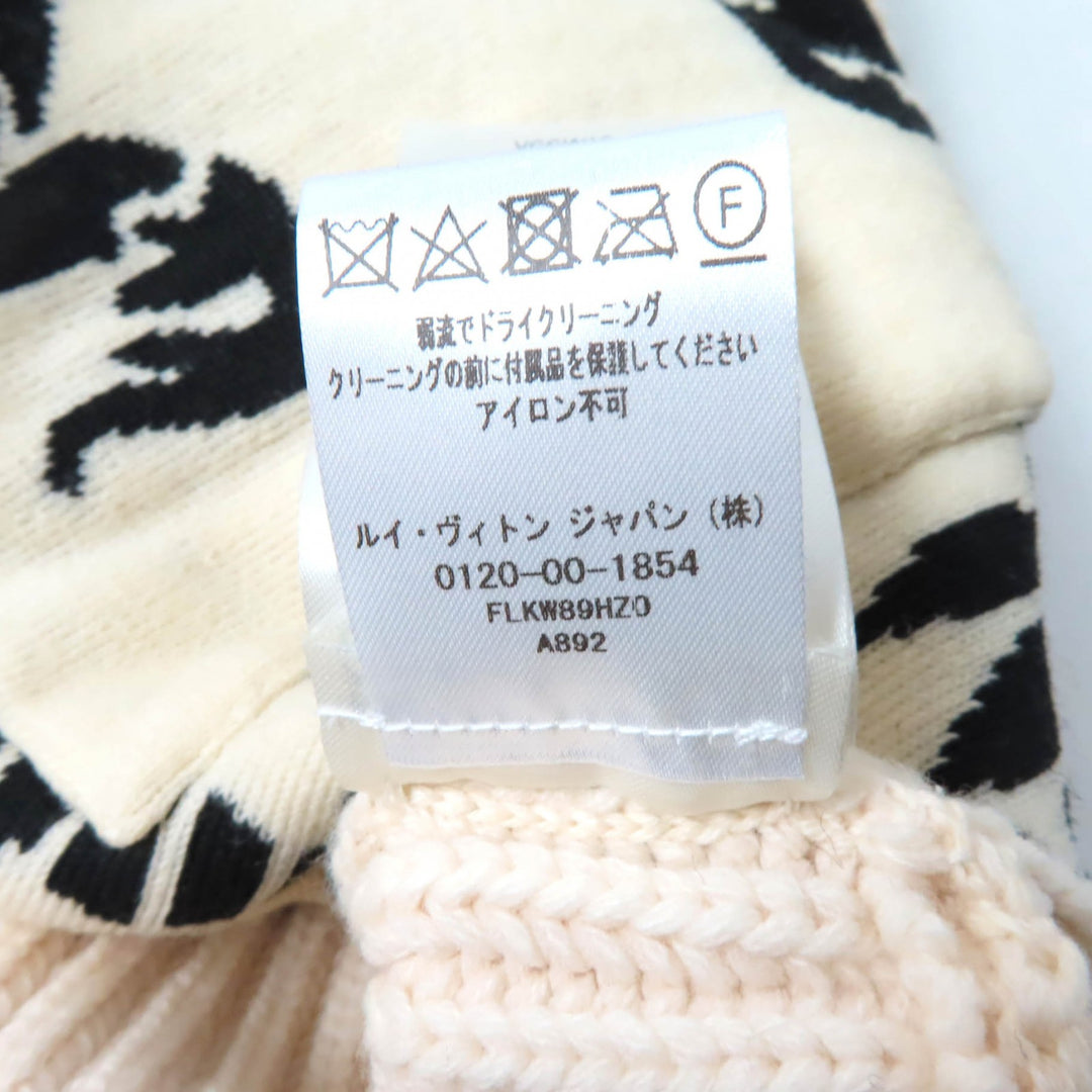 LOUIS VUITTON Best Ivory black wool Women XS