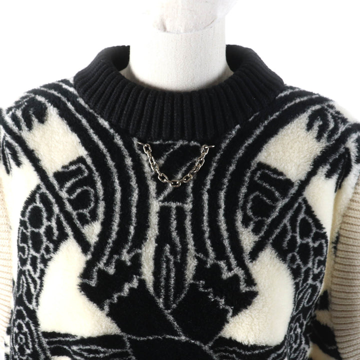 LOUIS VUITTON Best Ivory black wool Women XS