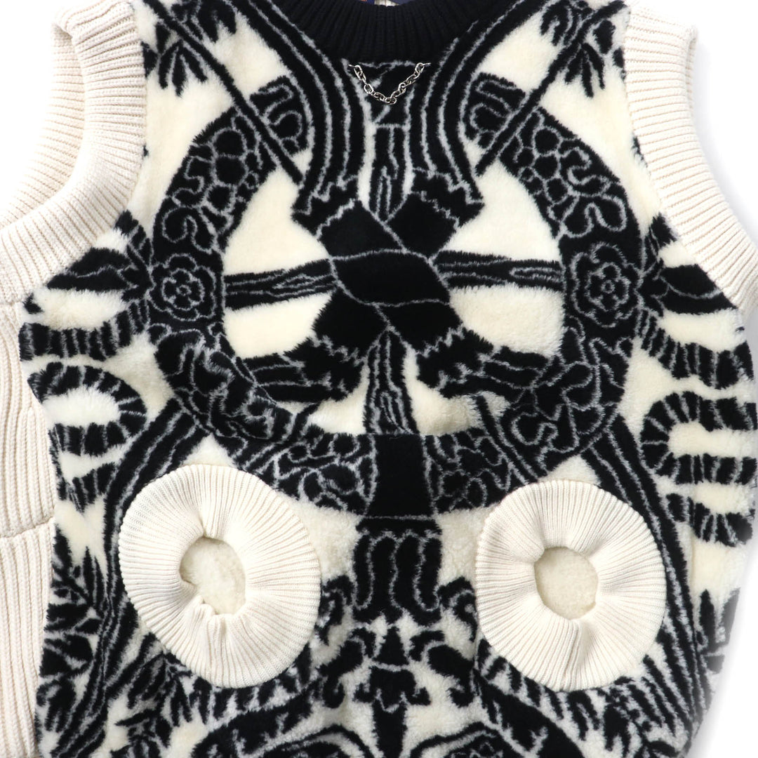 LOUIS VUITTON Best Ivory black wool Women XS