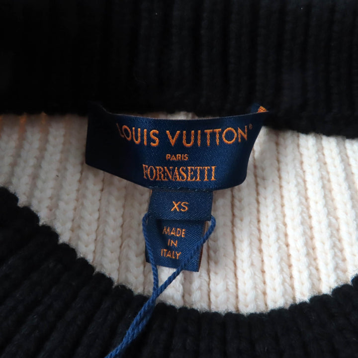 LOUIS VUITTON Best Ivory black wool Women XS