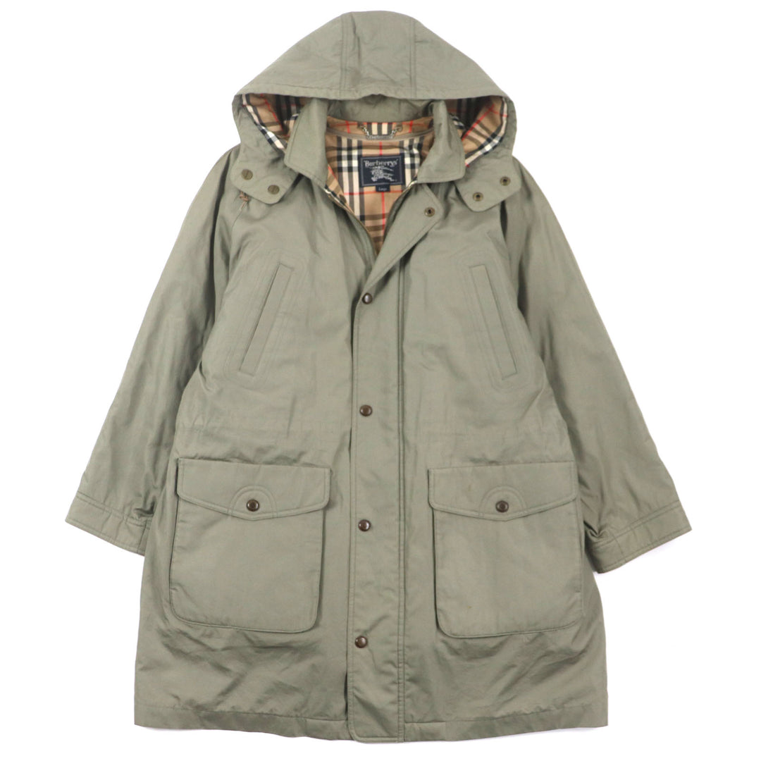 Burberrys Mod coat hood and down liner included mens L