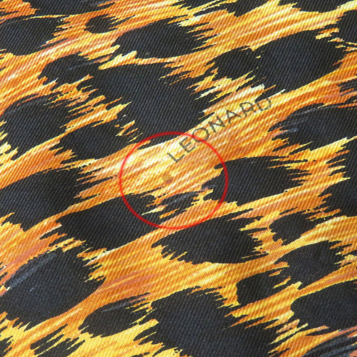 Great LEONARD FASHION tops Leopard Pattern Silk Switch Wool Knit Pullover woolM