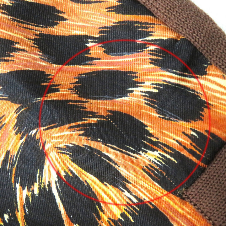 Great LEONARD FASHION tops Leopard Pattern Silk Switch Wool Knit Pullover woolM