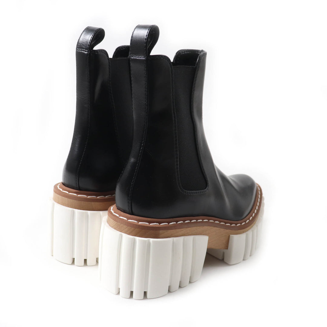 Pristine Stella McCartney short boots Emily Side-gore leather Chelsea boots 35