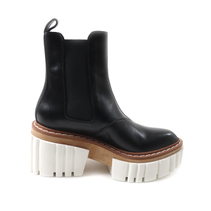 Pristine Stella McCartney short boots Emily Side-gore leather Chelsea boots 35