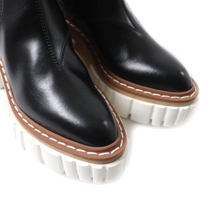 Pristine Stella McCartney short boots Emily Side-gore leather Chelsea boots 35