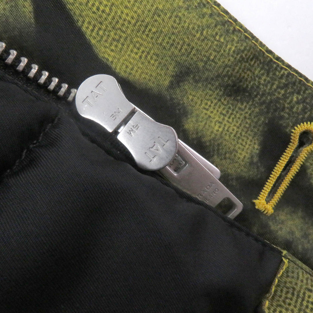 Pristine PRADA coat Triangle Logo Padded Graphic yellow recycled mens XS SGC091