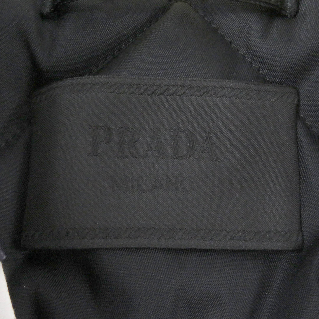 Pristine PRADA coat Triangle Logo Padded Graphic yellow recycled mens XS SGC091