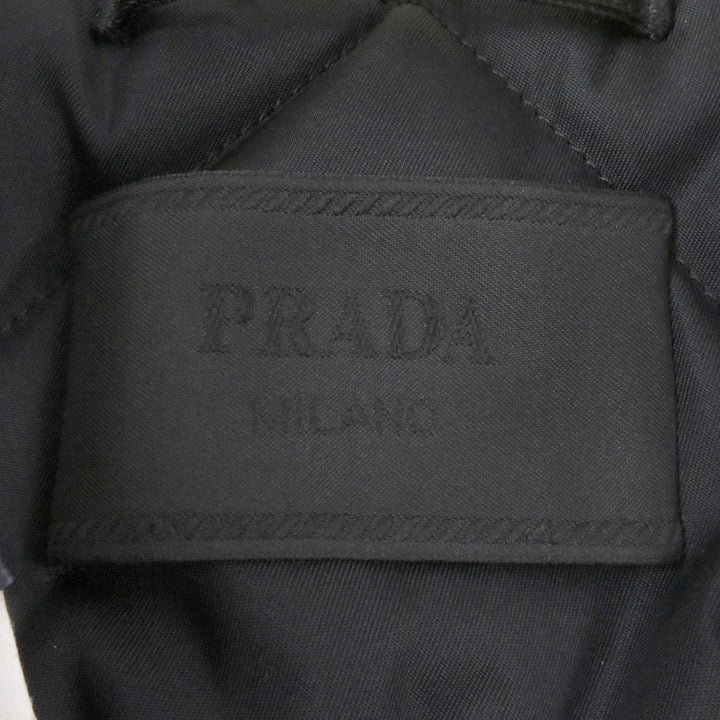 Pristine PRADA coat Triangle Logo Padded Graphic yellow recycled mens XS SGC091