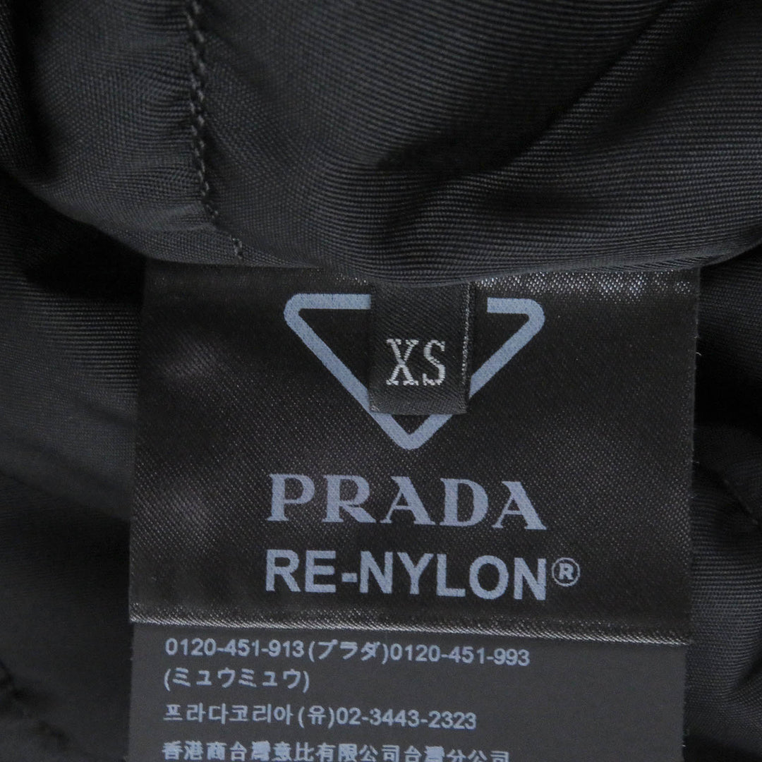 Pristine PRADA coat Triangle Logo Padded Graphic yellow recycled mens XS SGC091