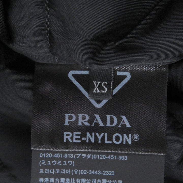 Pristine PRADA coat Triangle Logo Padded Graphic yellow recycled mens XS SGC091