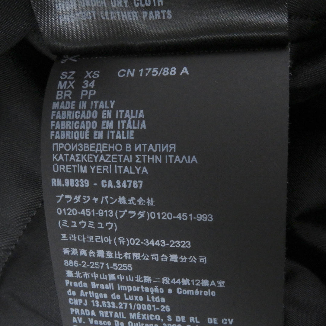 Pristine PRADA coat Triangle Logo Padded Graphic yellow recycled mens XS SGC091