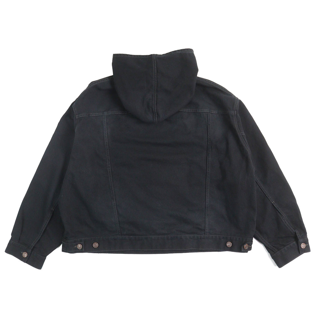 Great BALENCIAGA hoodie DENIM FOODIE PULL-OVER PARKER cotton mens 1 719313 TNW54