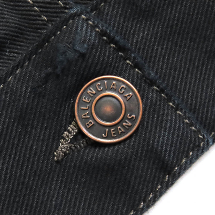 Great BALENCIAGA hoodie DENIM FOODIE PULL-OVER PARKER mens 1 719313 TNW54