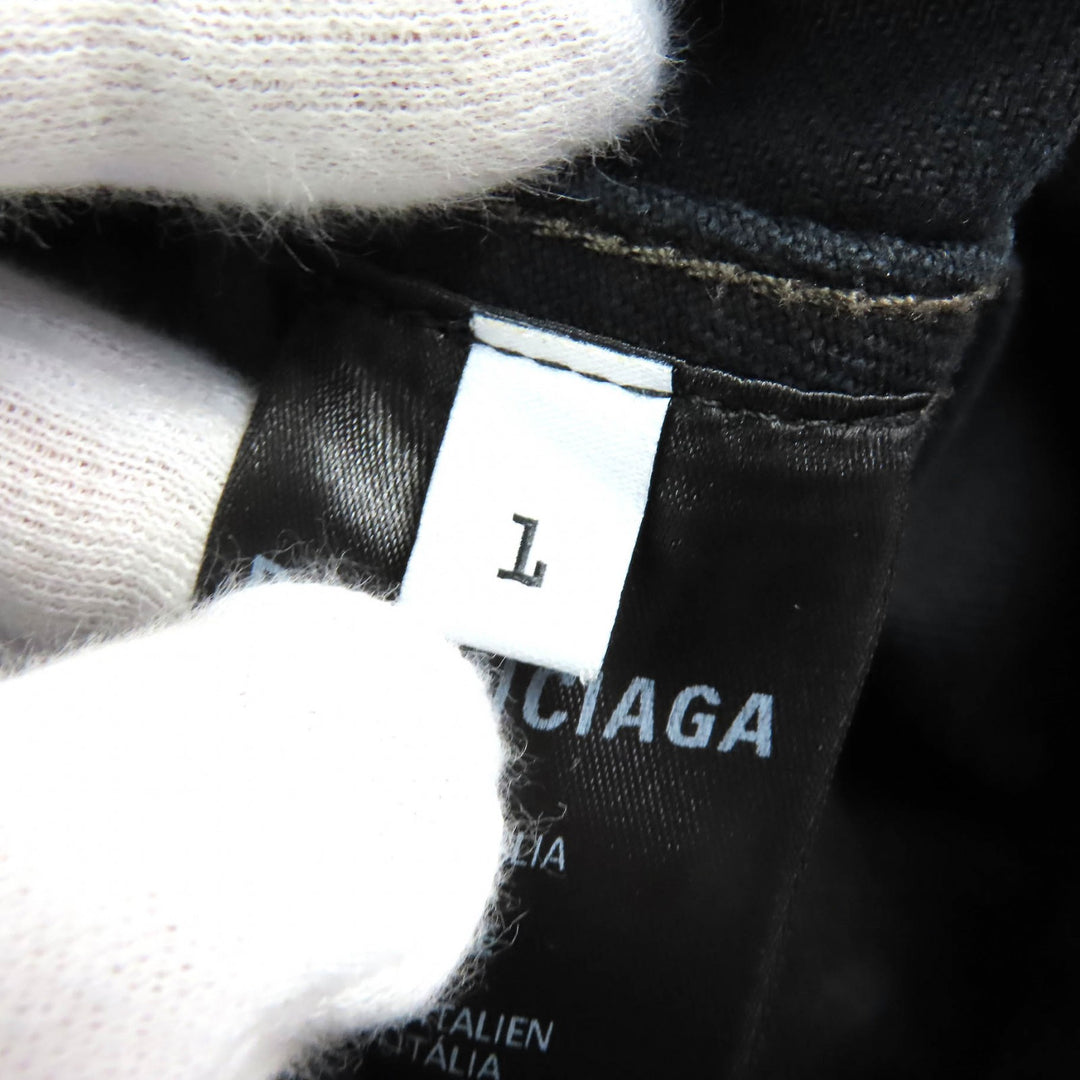 Great BALENCIAGA hoodie DENIM FOODIE PULL-OVER PARKER mens 1 719313 TNW54