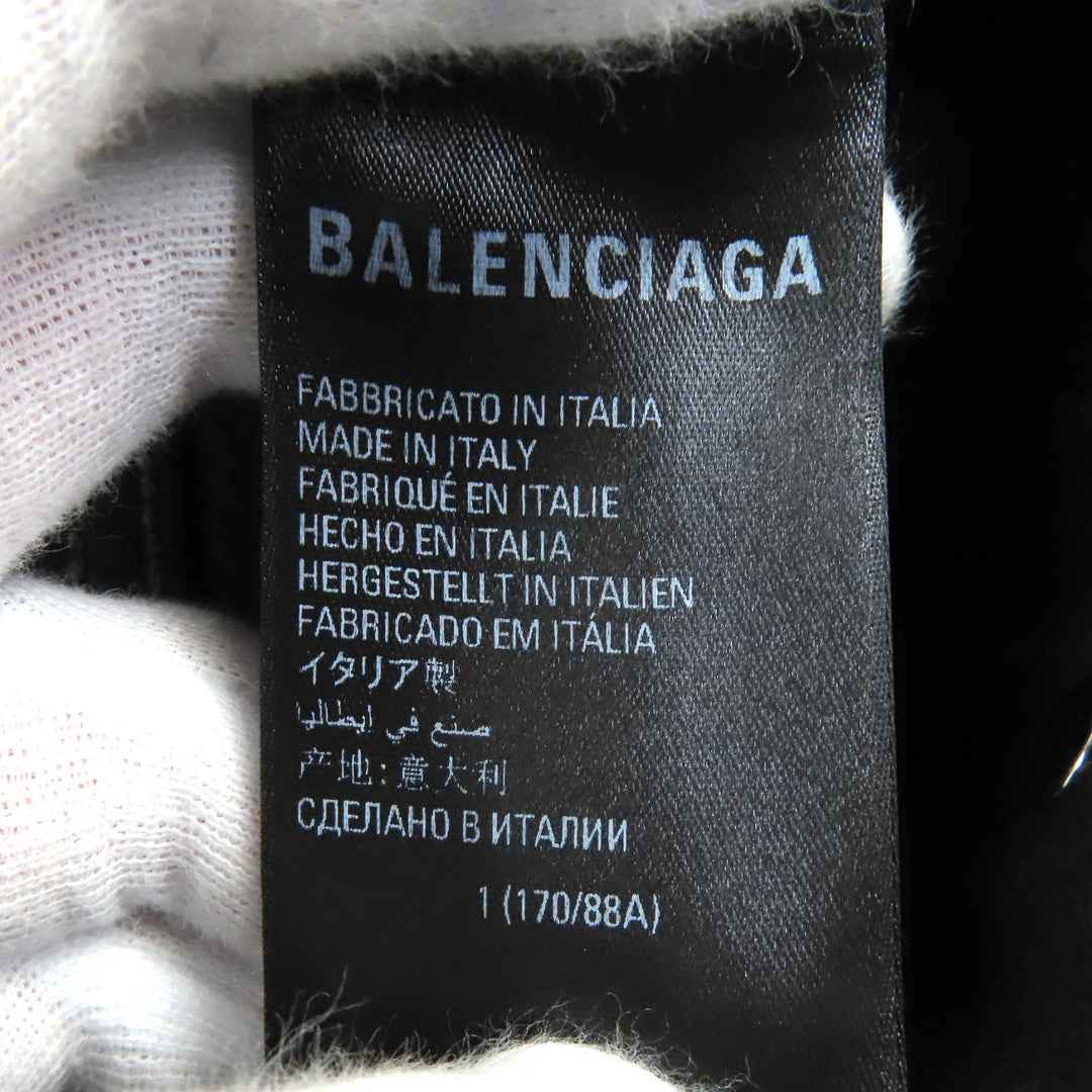 Great BALENCIAGA hoodie DENIM FOODIE PULL-OVER PARKER cotton mens 1 719313 TNW54