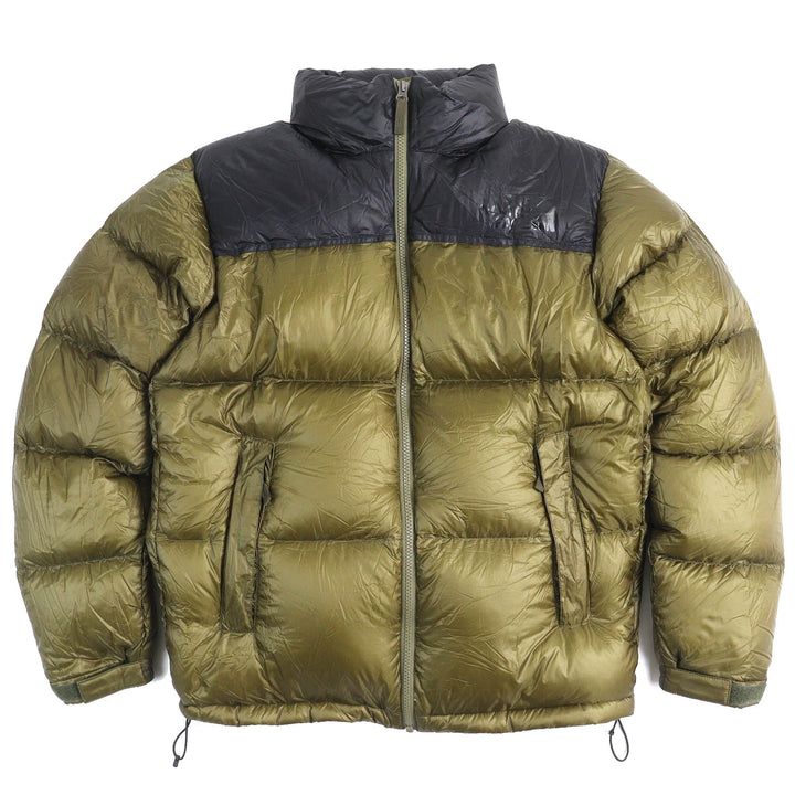 Great THE NORTH FACE Down jacket Nuptse Jacket Khaki black Nylon mens M ND92031R