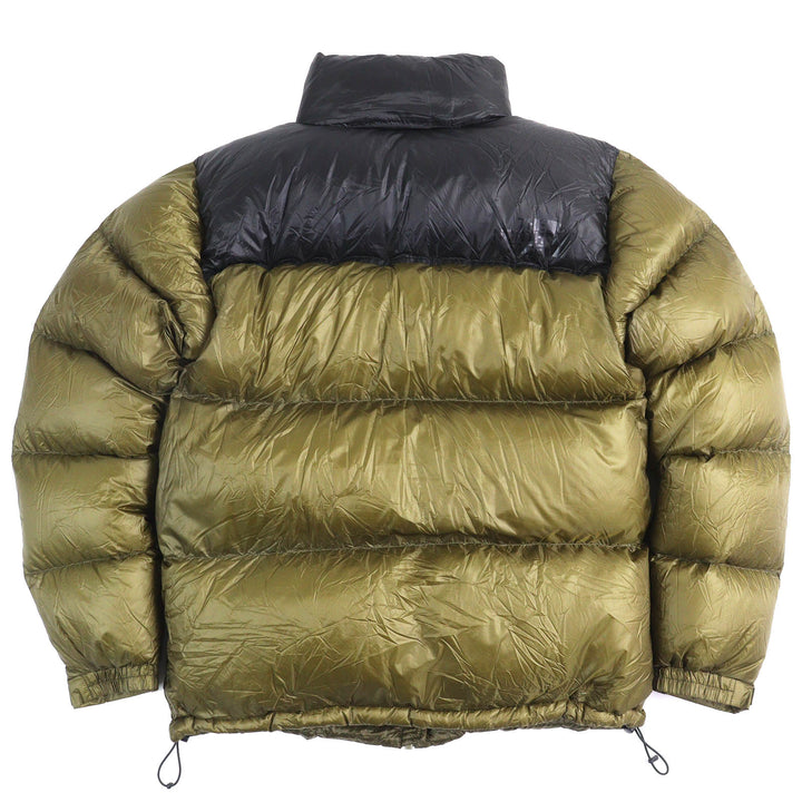 Great THE NORTH FACE Down jacket Nuptse Jacket Khaki black mens M ND92031R