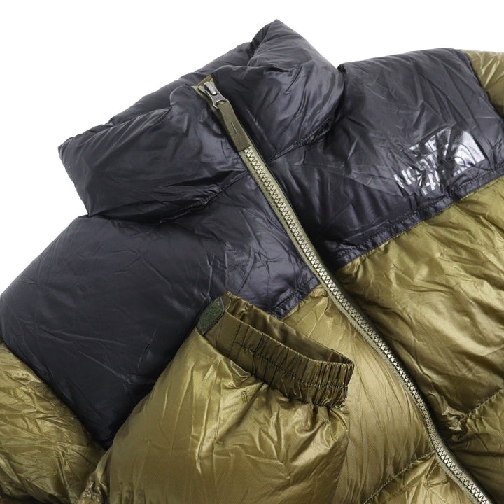Great THE NORTH FACE Down jacket Nuptse Jacket Khaki black mens M ND92031R