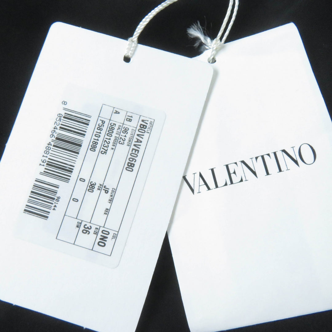 Excellent VALENTINO dress Design color sleeveless dress black silk Women 36