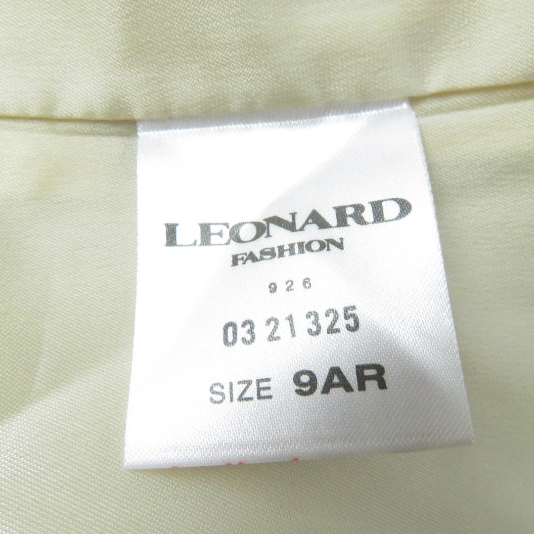 Very Good LEONARD FASHION Jacket Flower print hooded Ivory wool Women