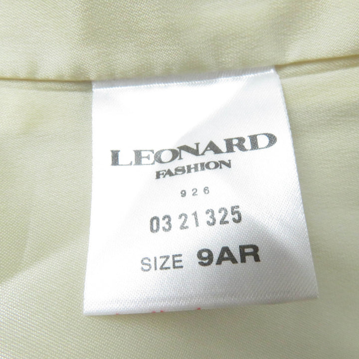 Very Good LEONARD FASHION Jacket Flower print hooded Ivory wool Women