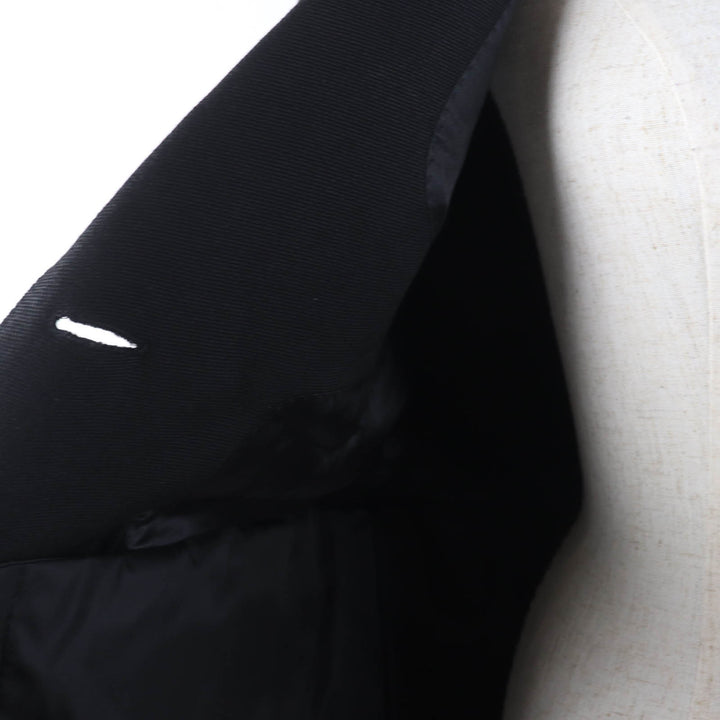 Pristine BURBERRY coat Long length design black Virgin wool Women 38