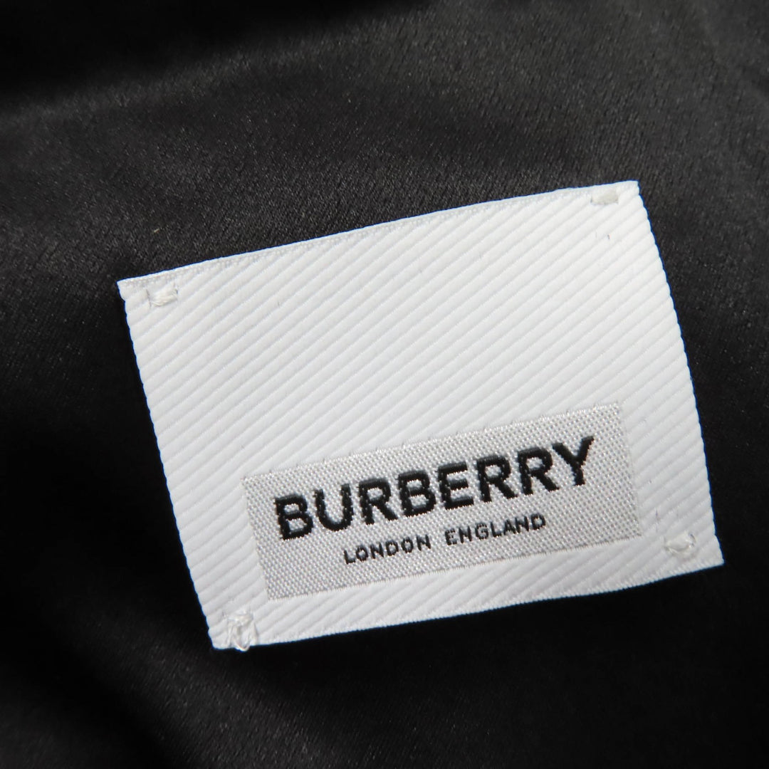 Pristine BURBERRY coat Long length design black Virgin wool Women 38