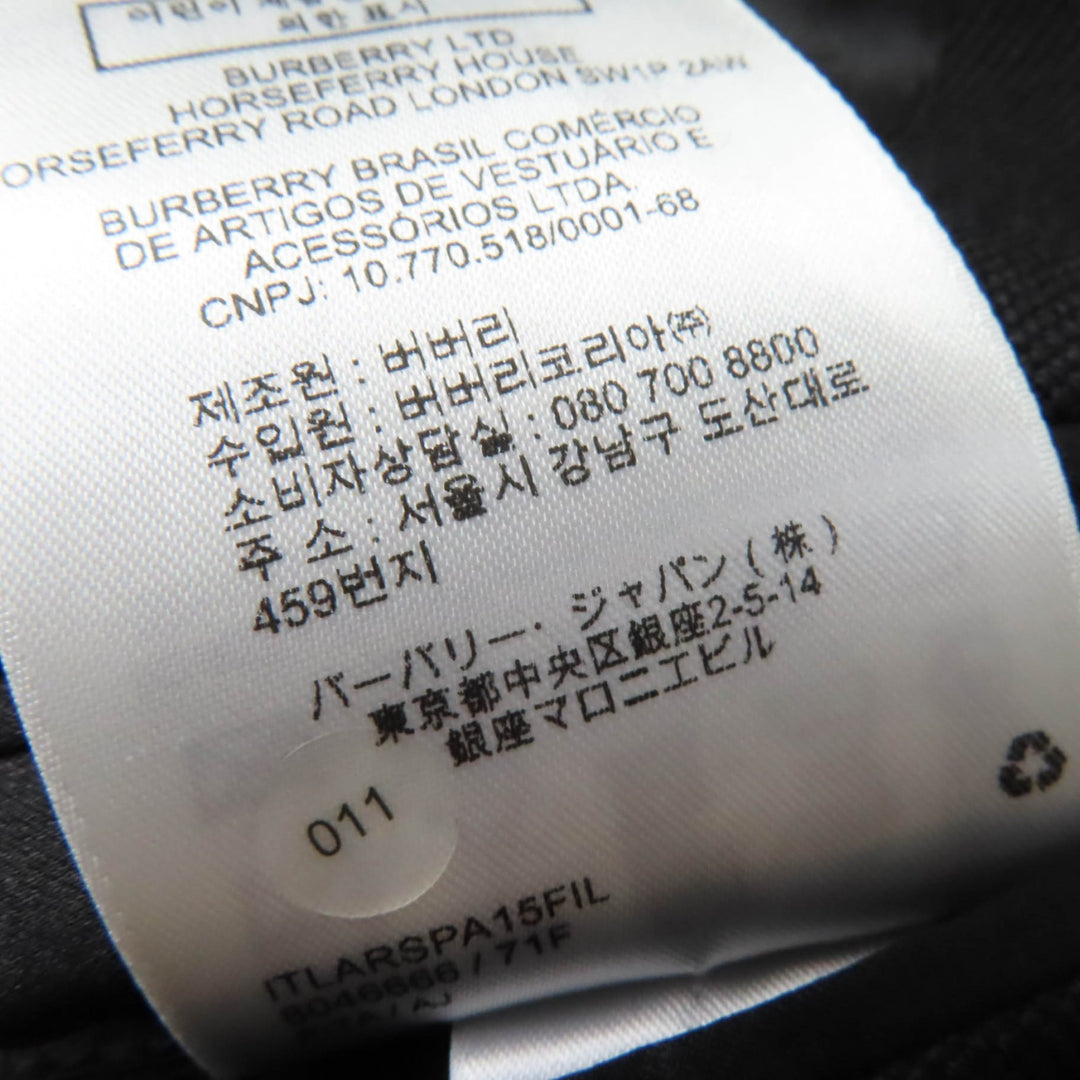 Pristine BURBERRY coat Long length design black Virgin wool Women 38