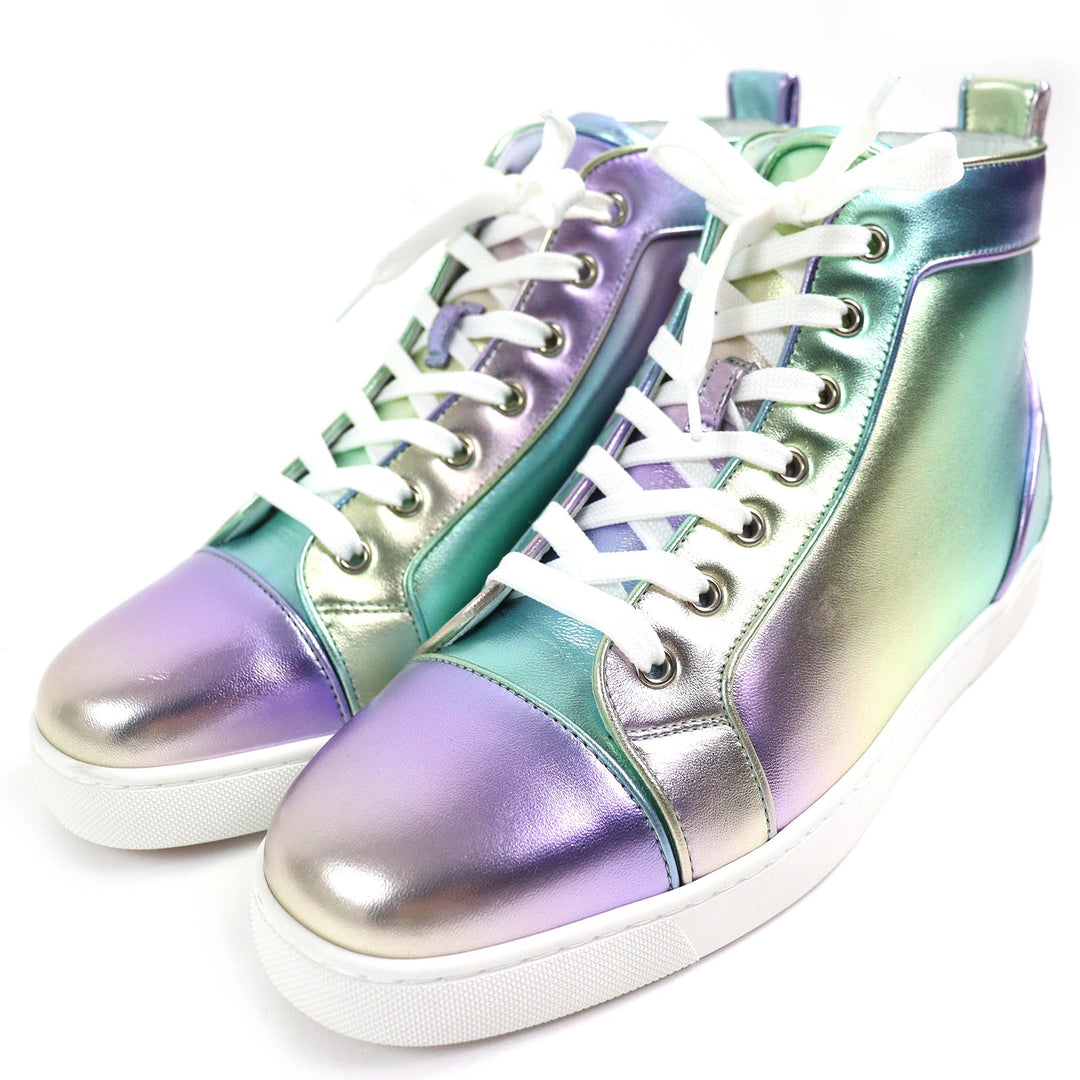 Pristine Christian Louboutin High cut sneakers FUN LOUIS FLAT NAPPA LAM LICORNE