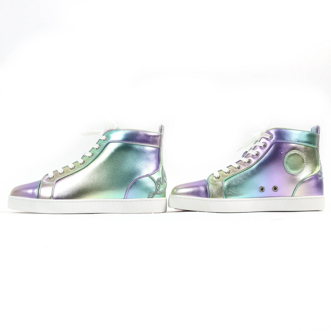 Pristine Christian Louboutin High cut sneakers FUN LOUIS FLAT NAPPA LAM LICORNE