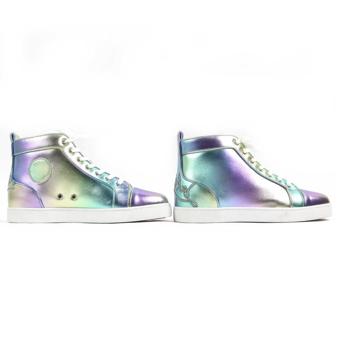 Pristine Christian Louboutin High cut sneakers FUN LOUIS FLAT NAPPA LAM LICORNE