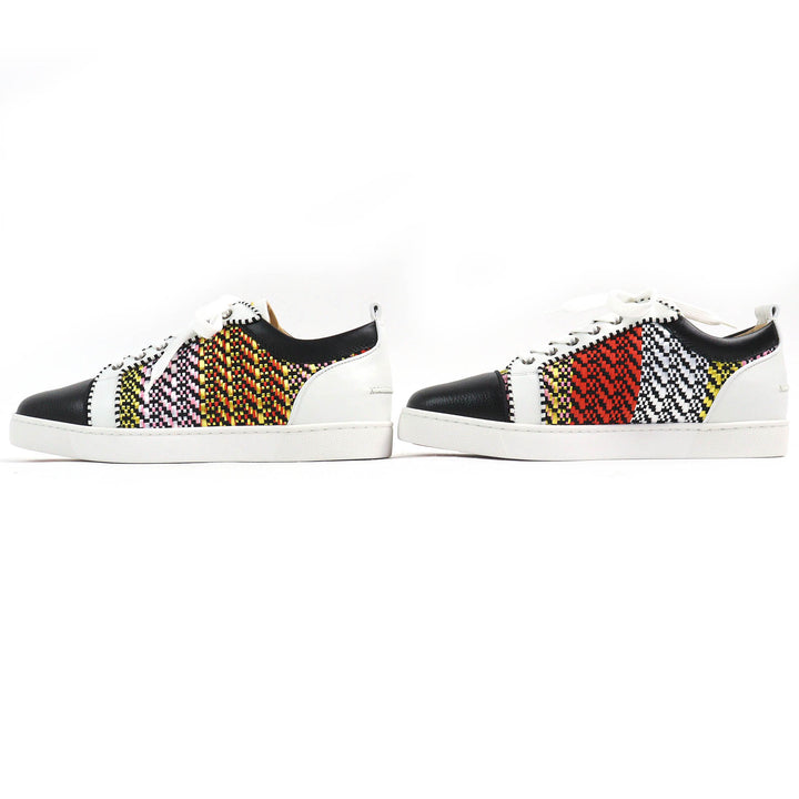 Pristine Christian Louboutin sneakers RAPHIA BISTROT Raffia Bistro Braid leather