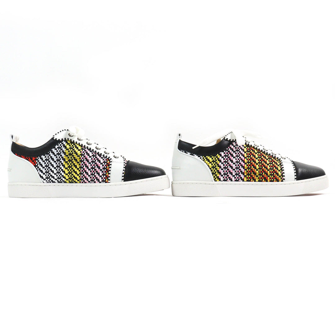 Pristine Christian Louboutin sneakers RAPHIA BISTROT Raffia Bistro Braid leather