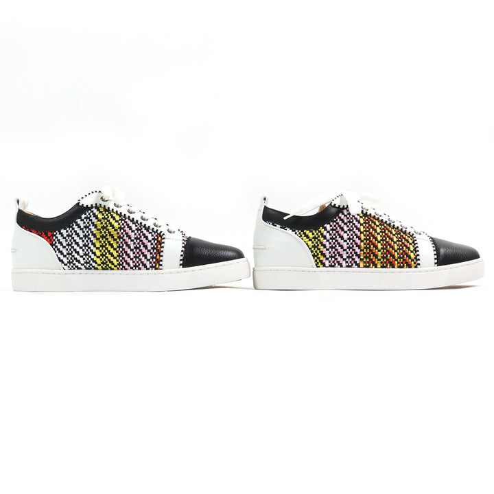 Pristine Christian Louboutin sneakers RAPHIA BISTROT Raffia Bistro Braid leather