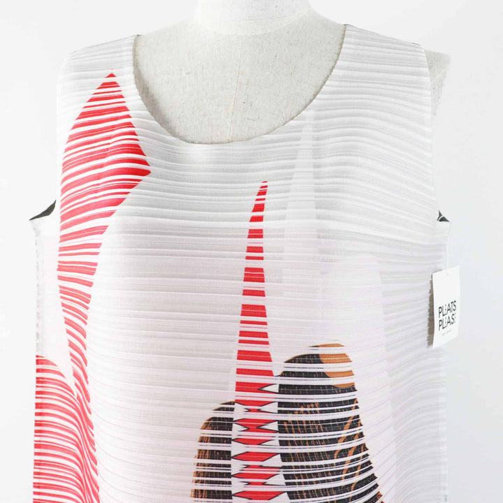 Pristine PLEATS PLEASE one piece Graphic Designer Kazumasa Nagai Bounce Dress