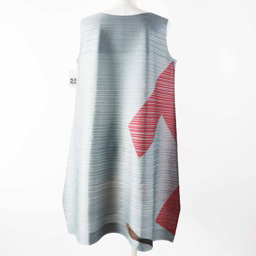 Pristine PLEATS PLEASE one piece Graphic Designer Kazumasa Nagai Bounce Dress